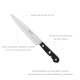 Cuchillo Grenoble Cocina Hoja Acero Inoxidable 17 cm. Negro