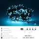 Guirnalda Luces Navidad 300 Leds Color Azul Hielo. Luz Navidad Interiores y Exteriores Ip44