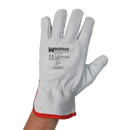 Guantes Piel FLOR  11" C/Colgador (Par)