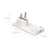 Clavija Enchufe Ultraplano 7 mm. con Asas De Extraccion 16 A - 250 V. Tras Muebles, 3 Cables, Toma Schuko