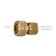 Conector Manguera Laton  3/4" Hembra, Adaptador Grifo, Conector Grifo A Conector Rapido