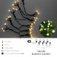 Guirnalda Luces Navidad Esfera 120 Leds Luz Blanco Calido. Uso en Exteriores / Interiores Ip44