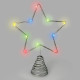 Guirnalda Adorno Luces Navidad Estrella Arbol Navidad Luz Multicolor. 10 Leds. Uso Interno Protección IP20. 2 Baterias AA