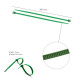 Brida Nylon 100%. Color Verde 3,6 x 200 mm. Bolsa 100 Unidades. Abrazadera Plastico, Organizador Cables, Alta Resistencia