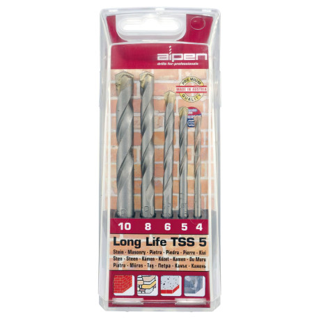 Estuche Brocas Alpen Widia Long Life 5 Piezas