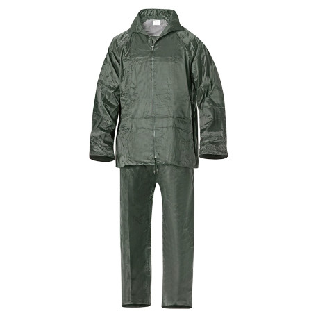 Traje de Agua Impermeable Verde Nylon       Talla 9-XXL