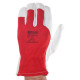 Guantes Piel / Lona Con Colgador 8" (Par)