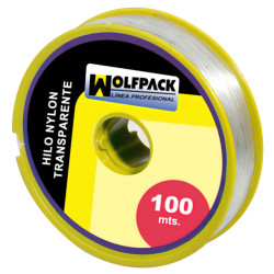 Hilo Nylon Transparente 0.5 mm. Rollo 100 m.