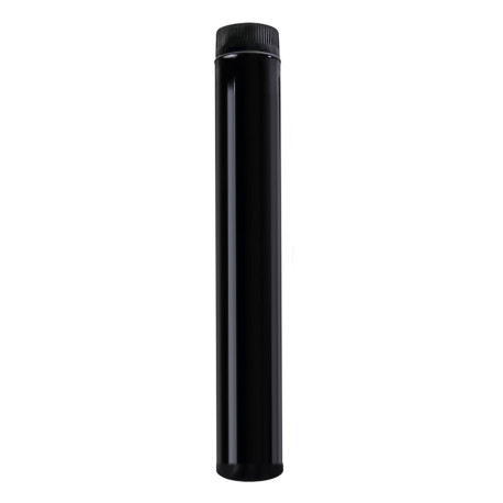 Wolfpack Tubo de Estufa Acero Vitrificado Negro Ø 150 mm.  Ideal Estufas de Leña, Chimenea, Alta resistencia, Color Negro