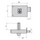 Cerradura Cvl 124a/  8/he Derecha