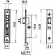 Cerradura Lince 5553 Aluminio   14 mm.