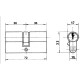 Cilindro Lince Europerfil Niquelado  0103/60 mm.