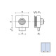 Cerradura Cbm 2003 Puerta Cristal Llave Tubular