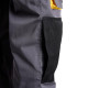 Pantalones Largos DeTrabajo, Multibolsillos, Resistentes, Rodilla Reforzada, Gris/Amarillo Talla 38/40 S